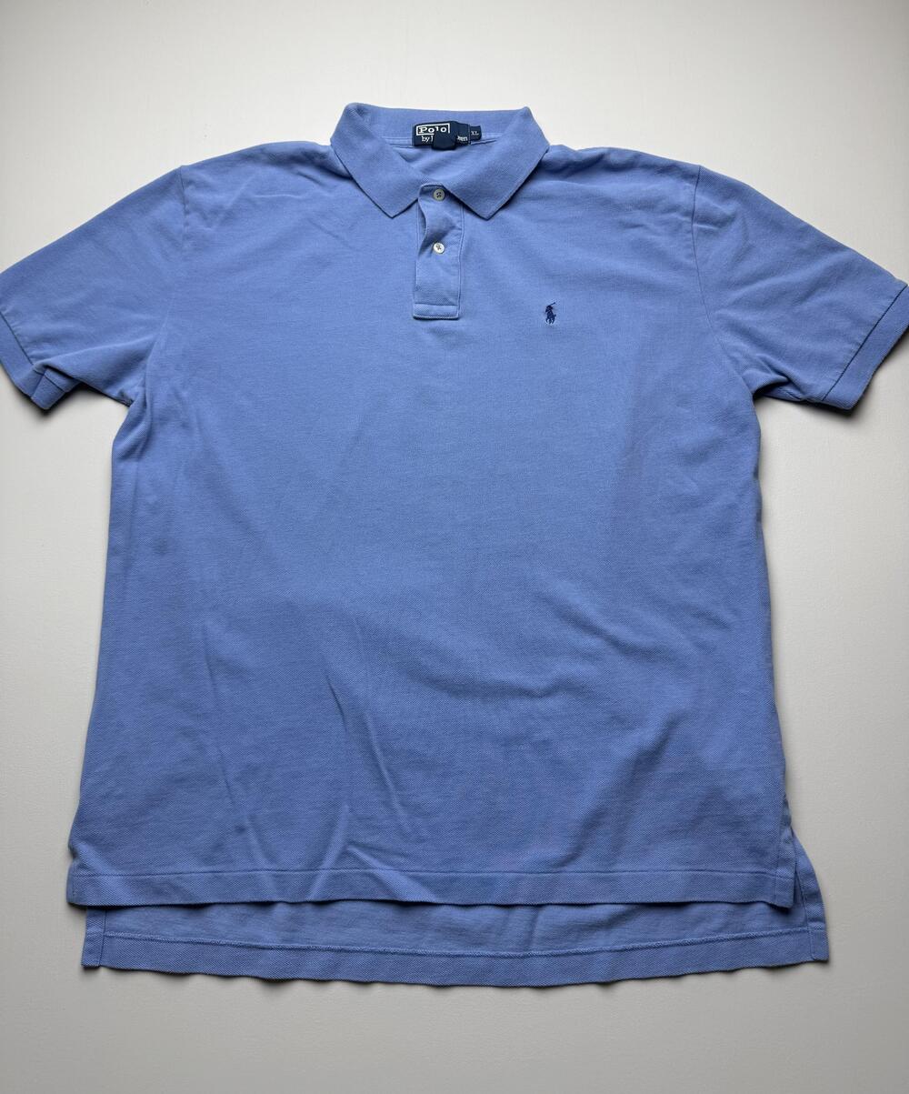 Polo By Ralph Lauren Polo Shirt Mens XL Blue Solid Pony Logo Casual Knit